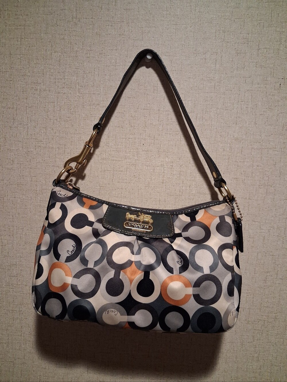 y2k Coach Signature C Logo Print small Hobo Bag with … - Gem